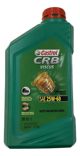 Aceite Crb Viscus 25w60 1l X16u Castrol