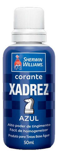 Corante Xadrez Azul     50 Ml - Kit C/12 Unidades