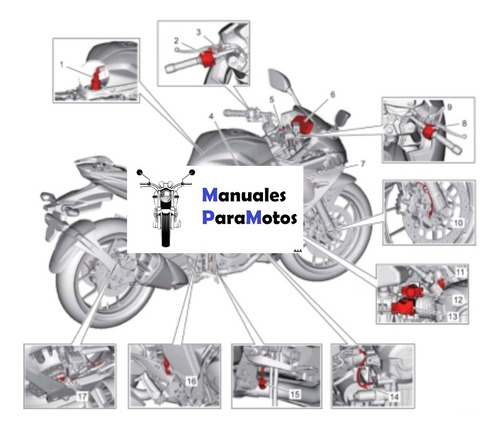 Kit Manual Taller Reparaciones Mecanica Diagramas Motos 