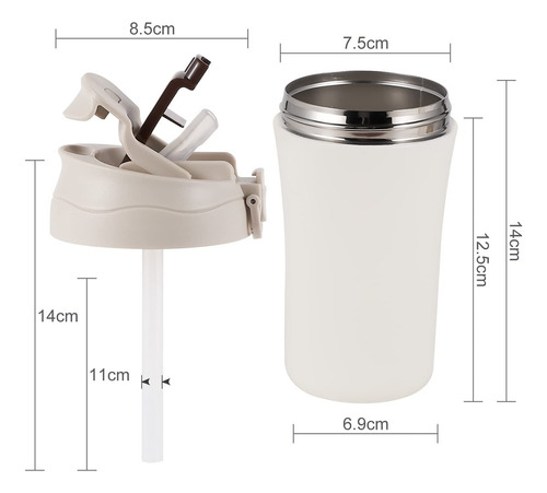 Taza Doble Para Beber, Taza De Café De Acero Inoxidable 304