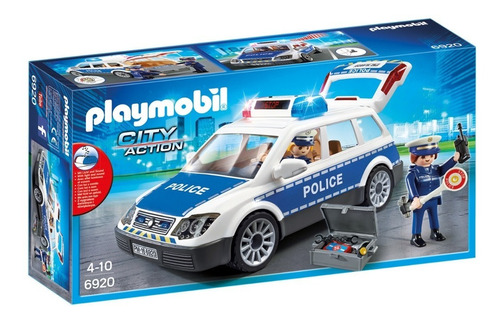 Playmobil City Action Auto Policia Luz Sonido Patrulla 6920