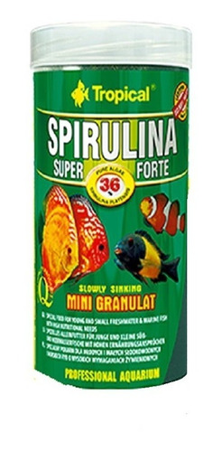 Alimento Spirulina Mini Granulat P/cíclidos 140g Tropical