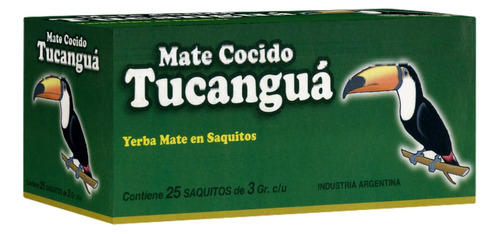 Mate Cocido Tucanguá  X 25 Saquitos De 3 Grs Sin Sobre