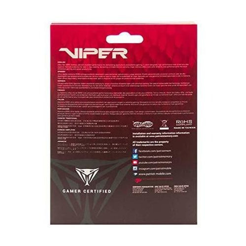 Patriot 16 Gb (2 X 8 Gb) Viper Iii Ddr3 1600 Mhz (pc3 12800)