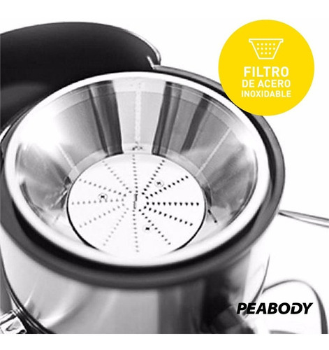 Imagen 7 de 11 de Extractor Juguera Centrífuga Peabody Pe-jl6003 800w 1,5 Lts