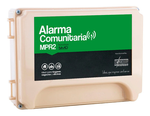 Kit Alarma Comunitaria Hagroy Mpr2 Boton De Panico Sirena 30