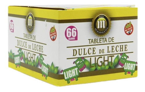 Tableta Dulce De Leche Light 18 Unidades Doña Magdalena