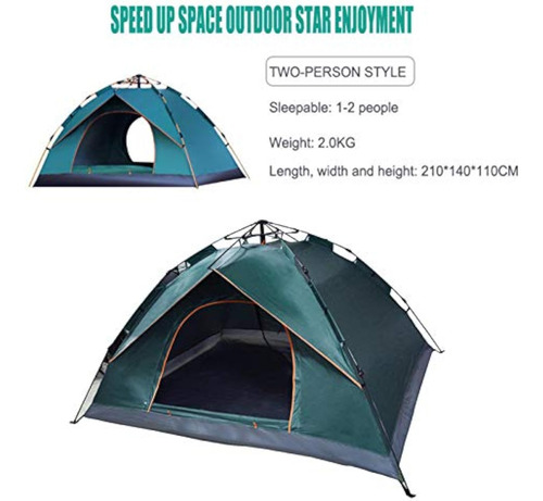Carpa Automática Impermeable Y Protección Solar 200x150cm
