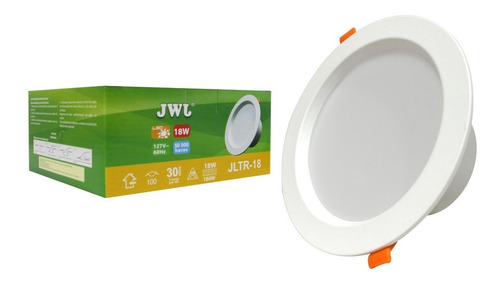 Imagen 1 de 4 de Plafon De Led De 18w Spot Para Empotrar Luz Neutra 35pz Jwj