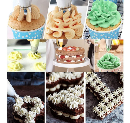 herramientas para hornear kit de pastelería 6 boquillas rusas para decoración de tartas y magdalenas 