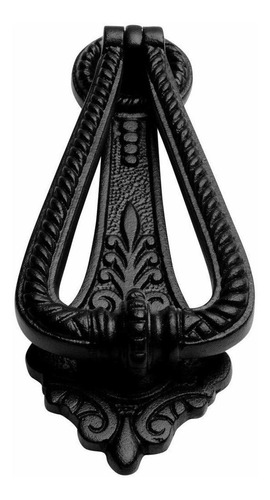 Llamador De Puerta Hierro Fundido Georgiano Color Negro Tri 