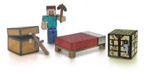 Comprar Minecraft Pack 2 Figuras De Acción Steve Kit Supervivencia