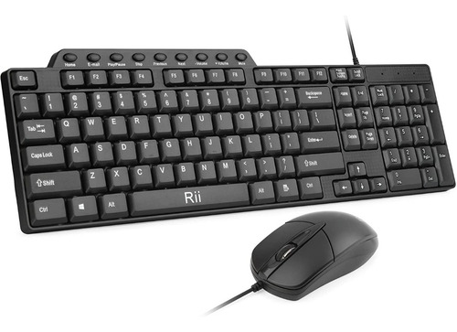 Combo Kit Teclado Y Mouse Marca Rii Rk 203