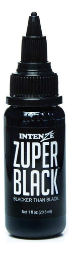 Intenze Tinta De Tatuaje Autentica Zuper Tinta Negra, Negro