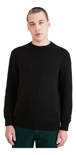 Sweater Hombre Crafted Crewneck Regular Fit Negro Dockers
