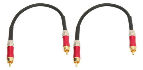 Cable Rca Profesional De Doble Blindaje  Chapado En Oro  2 U