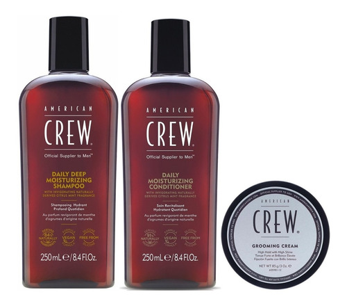 Shampoo Hidratante +condit +grooming Cream American Crew Men