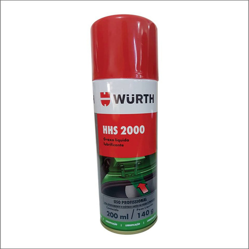 Grasa líquida lubricante HHS 2000 Wurth, 200 ml, 140 g