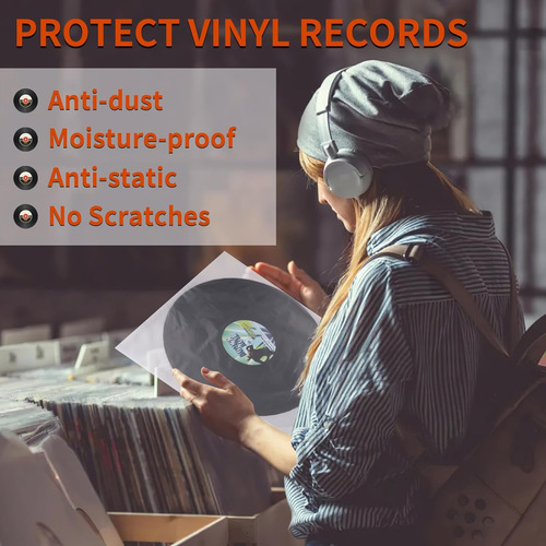 Fundas Para Discos De Vinilo, 30 Anti Static 12 Lp Vinyl...