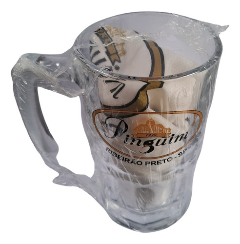 Caneca De Chopp Vidro Pinguim Ribeirão Preto 350ml Original