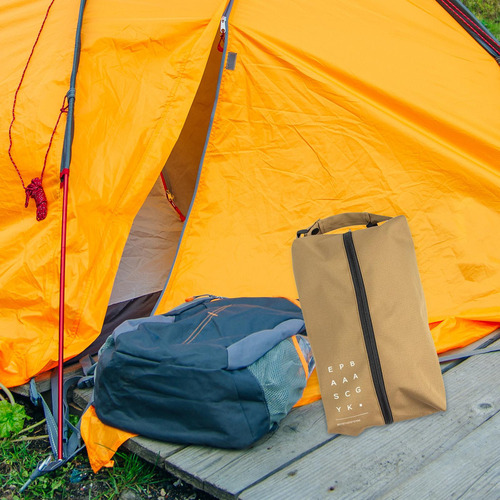 Saco De Armazenamento De Tecido Oxford Para Viagem Cáqui S