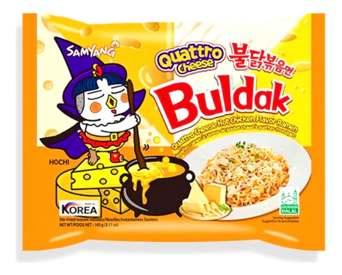 Ramen Coreano Buldak Hot Chicken Quattro Cheese Samyang