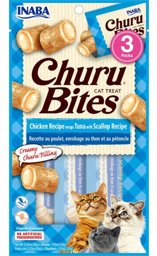 Inaba Cat Churu Bites Chicken Recipe Wraps Tuna Recipe