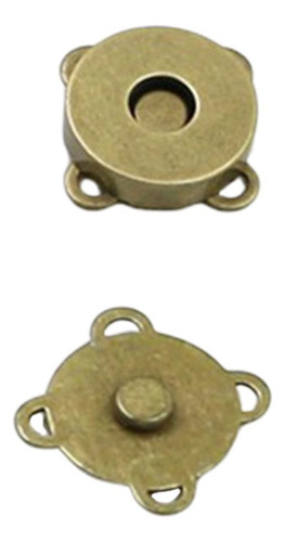 2 Cierre Magnético A Presión. Bronce 14mm