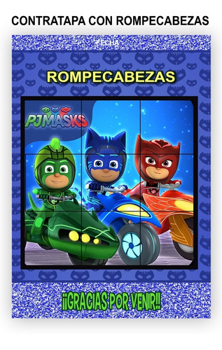 Kit Imprimible Librito Pintar Colorear Héroes En Piyama Pj