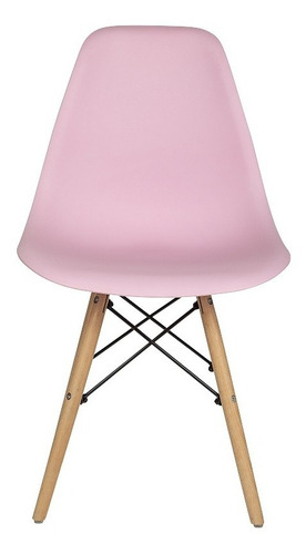 Set De 2 Sillas Holly Estilo Eames Modernas Color Rosa
