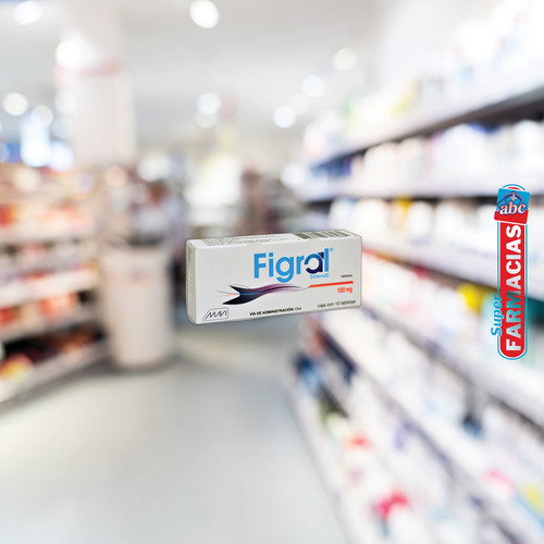 Pack De 4 Figral 100mg, Sildenafil, 10 Tabs Cada Uno
