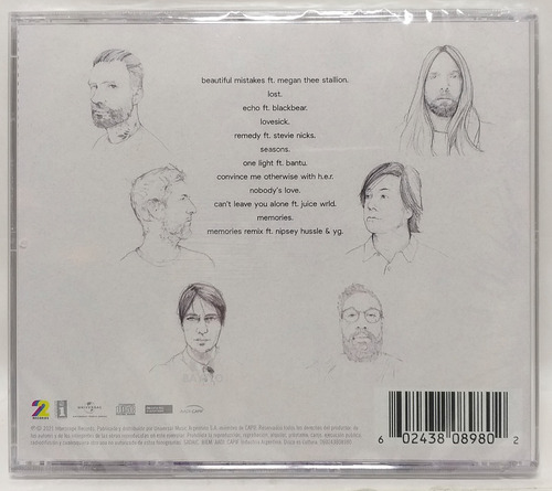 Cd Maroon 5 - Jordi 2021 Nuevo Bayiyo Records