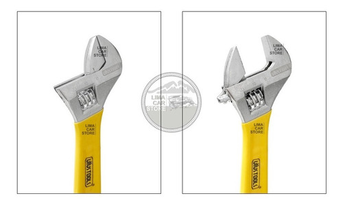Llave Francesa Profesional 8 PuLG Cromada Con Grip Uyustools