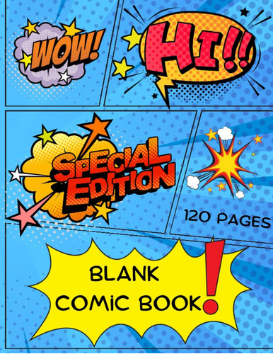 Libro: Blank Comic Book - 8.5x11inches - Blank Pages, Limitl