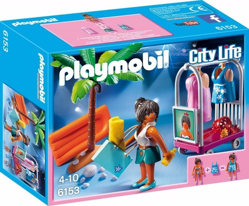 Playmobil 6153 City Life Set De Foto En La Playa Orig Intek