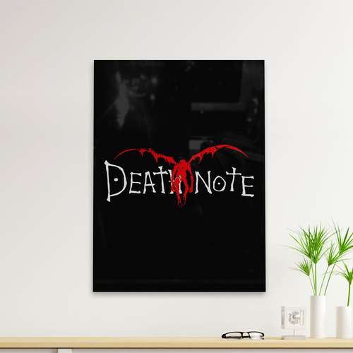 Cuadro Deco Death Note Silueta (d1470 Boleto.store)