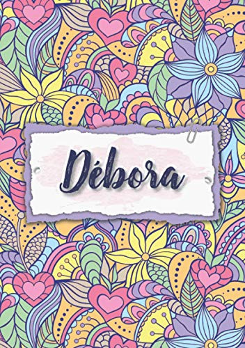 Débora: Cuaderno A5 | Nombre Personalizado Débora | Regalo D