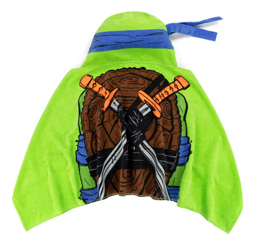 Toalla De Baño Tortugas Ninja Con Gorro P/niños*sk