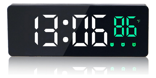 Reloj Despertador Digital Para Dormitorios, Con Temperatura,