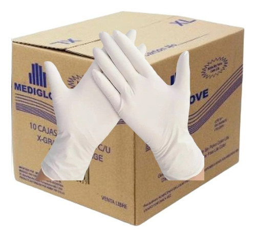 Caja Guantes De Latex Descartables Bulto 10 X 100