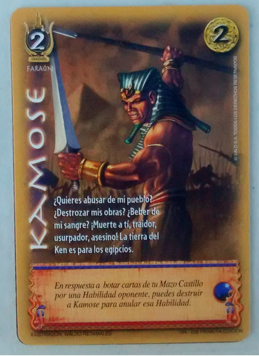 Tarjeta Carta Mitos Y Leyendas Kamose