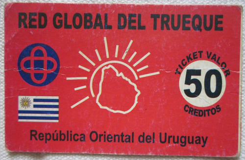 Billete Trueque Uruguay 50 Creditos Nodo Cerro Santa Romero