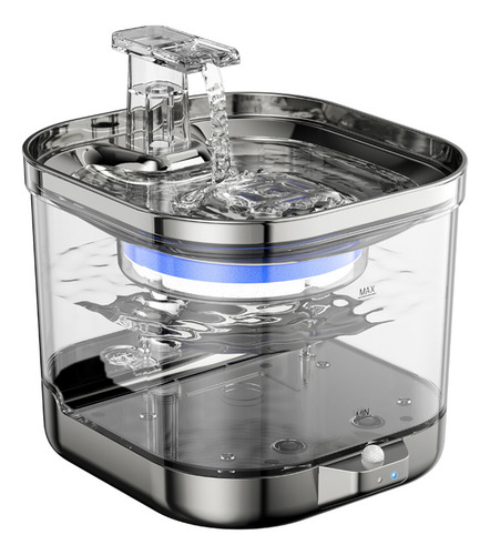 Fuente De Agua Inalámbrica Para Gatos De 2 Litros Con Sensor