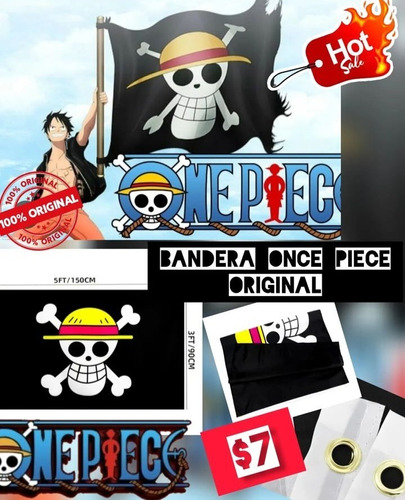 Bandera De Decoración One Piece - Oferta 7v 