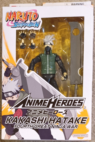 Hatake Kakashi 4th Ninja War Naruto Anime Heroes Sellado