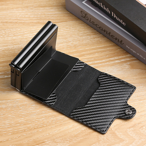 Cartera Elástica Automática De Doble Capa Con Múltiples Tarj