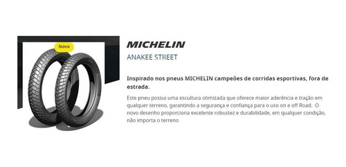 Pneu Dianteiro 90/90-21 Anakee Street Michelin Sem Camara