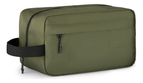 Bolsa De Afeitado Para Hombre Cierre Cremallera Color Verde