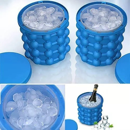 Cubeta Contenedor De Hielos De Silicona Ice Cube 120 Hielos