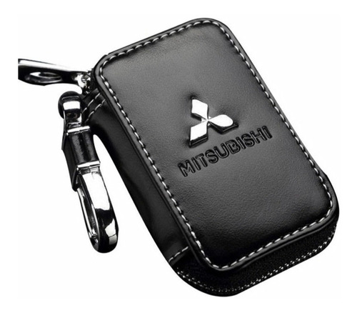 Capa Chave Luxo Couro Mitsubishi Pajero Lancer Outlander 